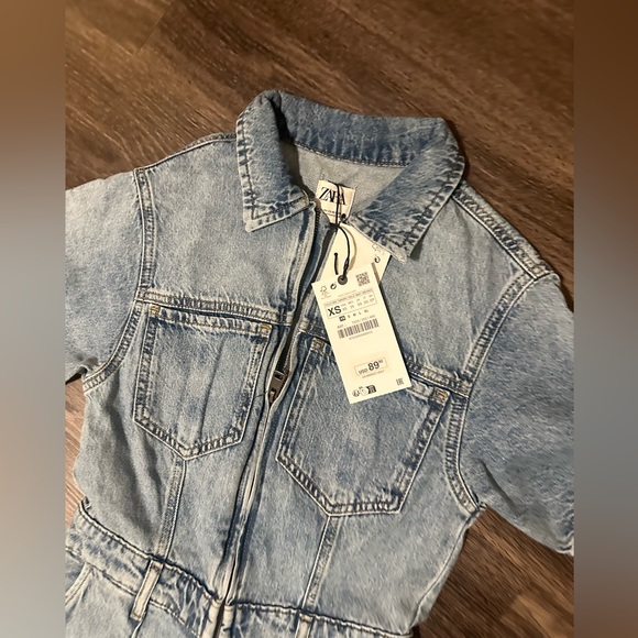 Zara full length denim jumpsuit - Picture 12 of 13